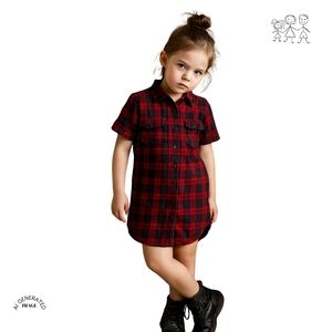 Old Navy Plaid Red and Black Shirt
